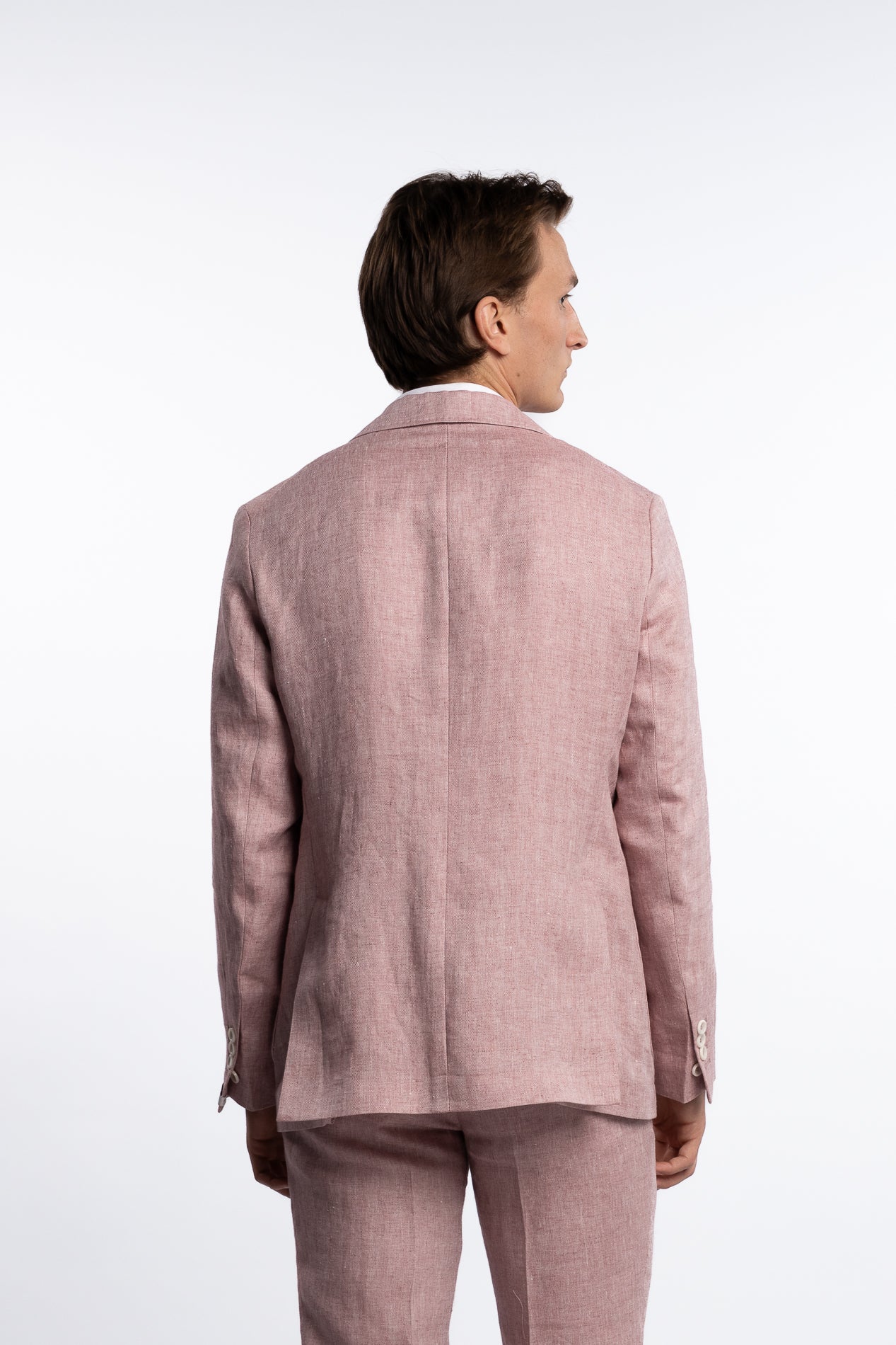 Savino Linen Jacket Pink - Image 3