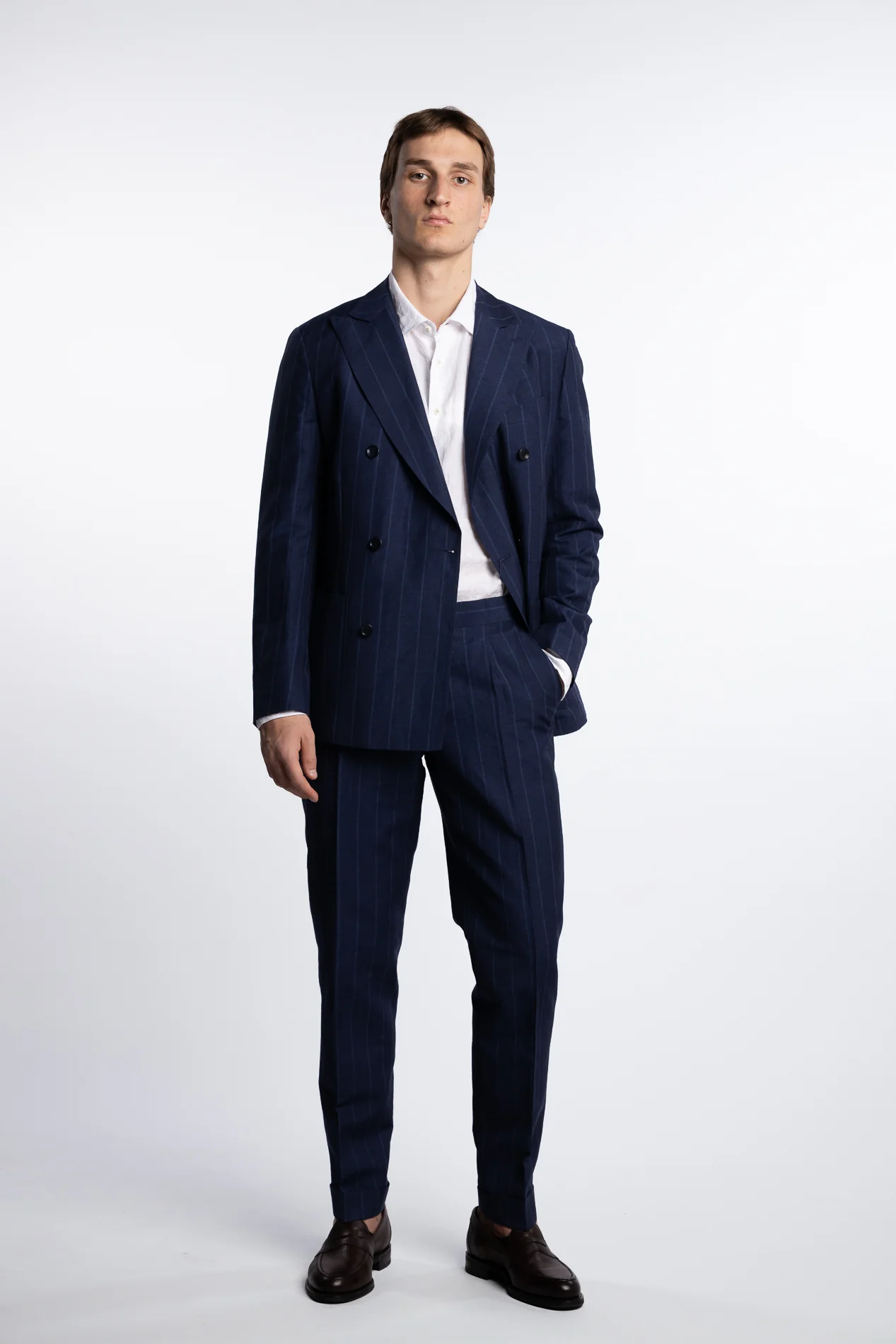 Jacob-Hanko Suit Navy Stripes - Image 5