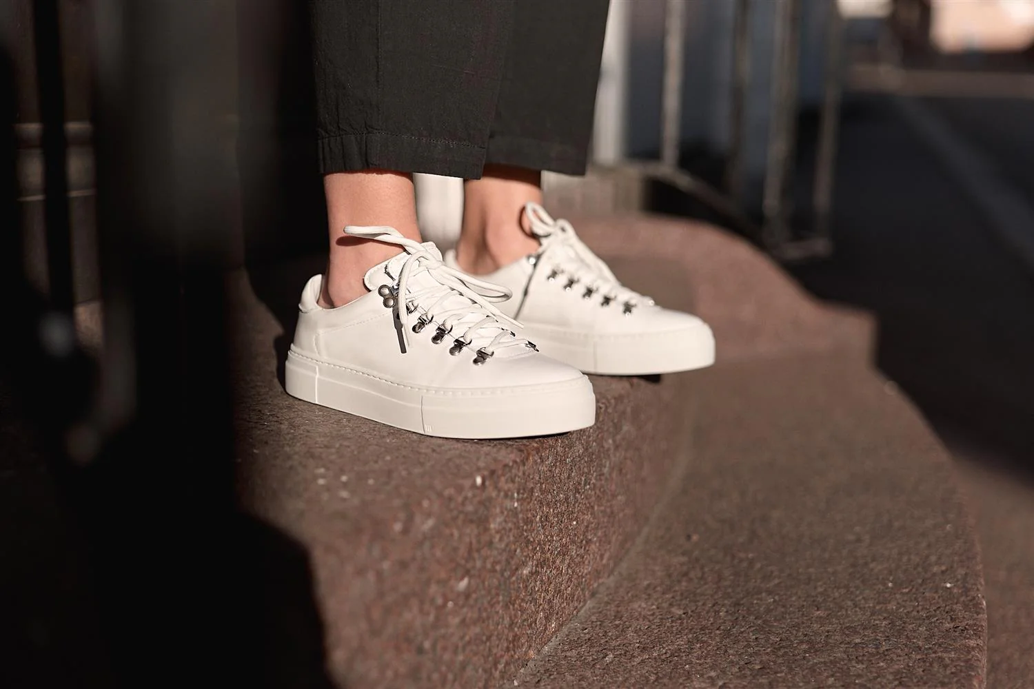 Women's Marostica Low Platform- White Nappa - Image 2
