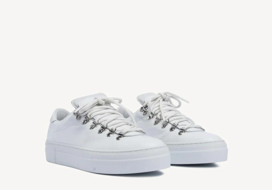 Women's Marostica Low Platform- White Nappa - Image 5