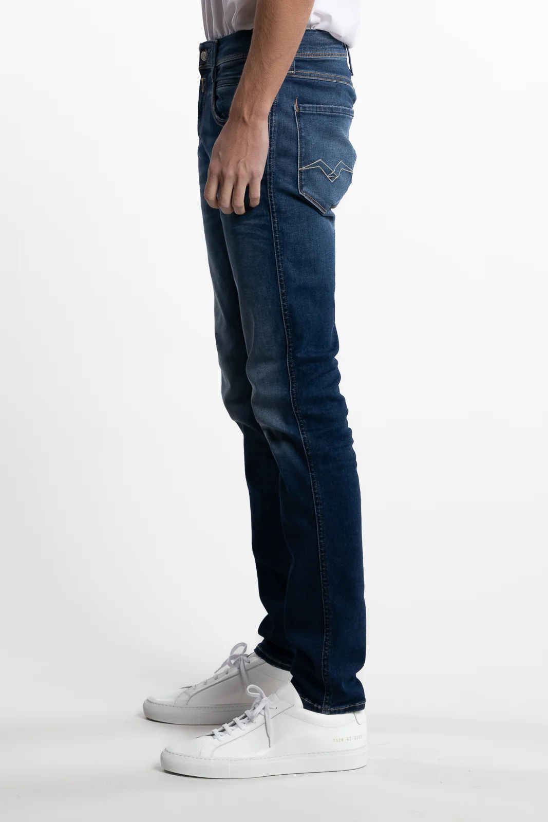 Anbass Slim Fit Hyperflex Jeans Dark Blue - Image 2