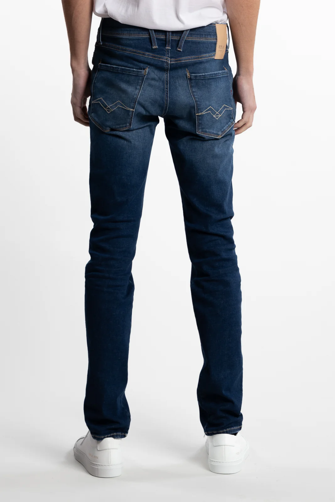 Anbass Slim Fit Hyperflex Jeans Dark Blue - Image 3