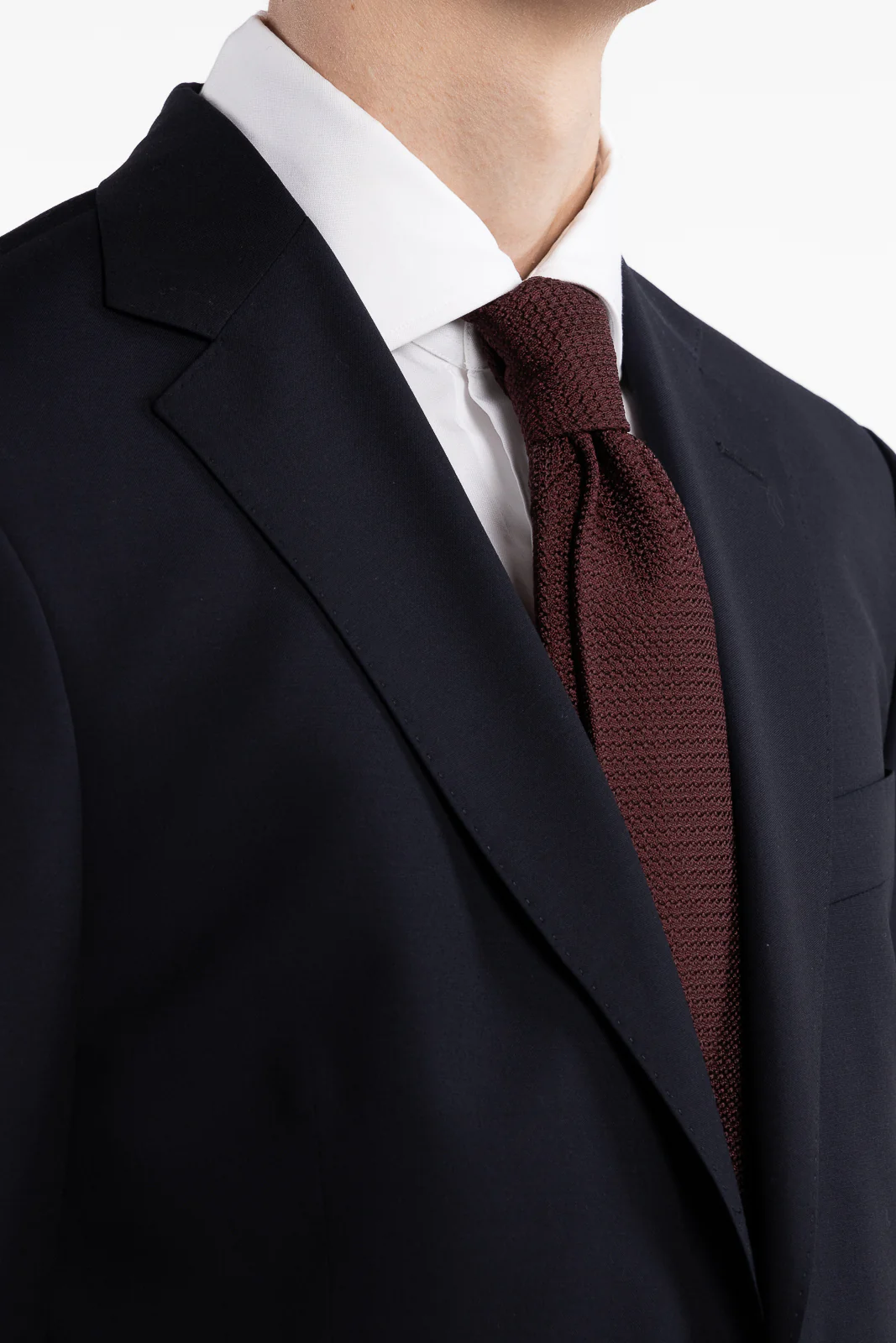 Grenadine Tie Burgundy - Image 2