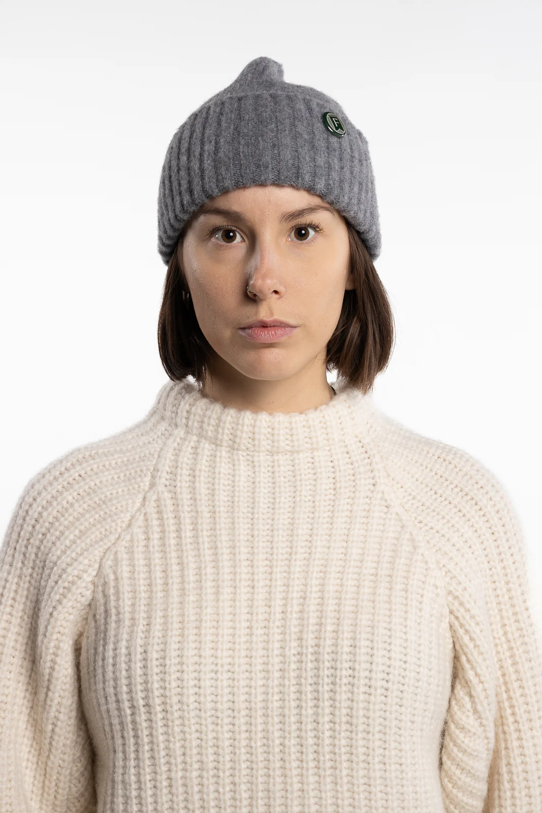 Shaggy Beanie Grey - Image 4