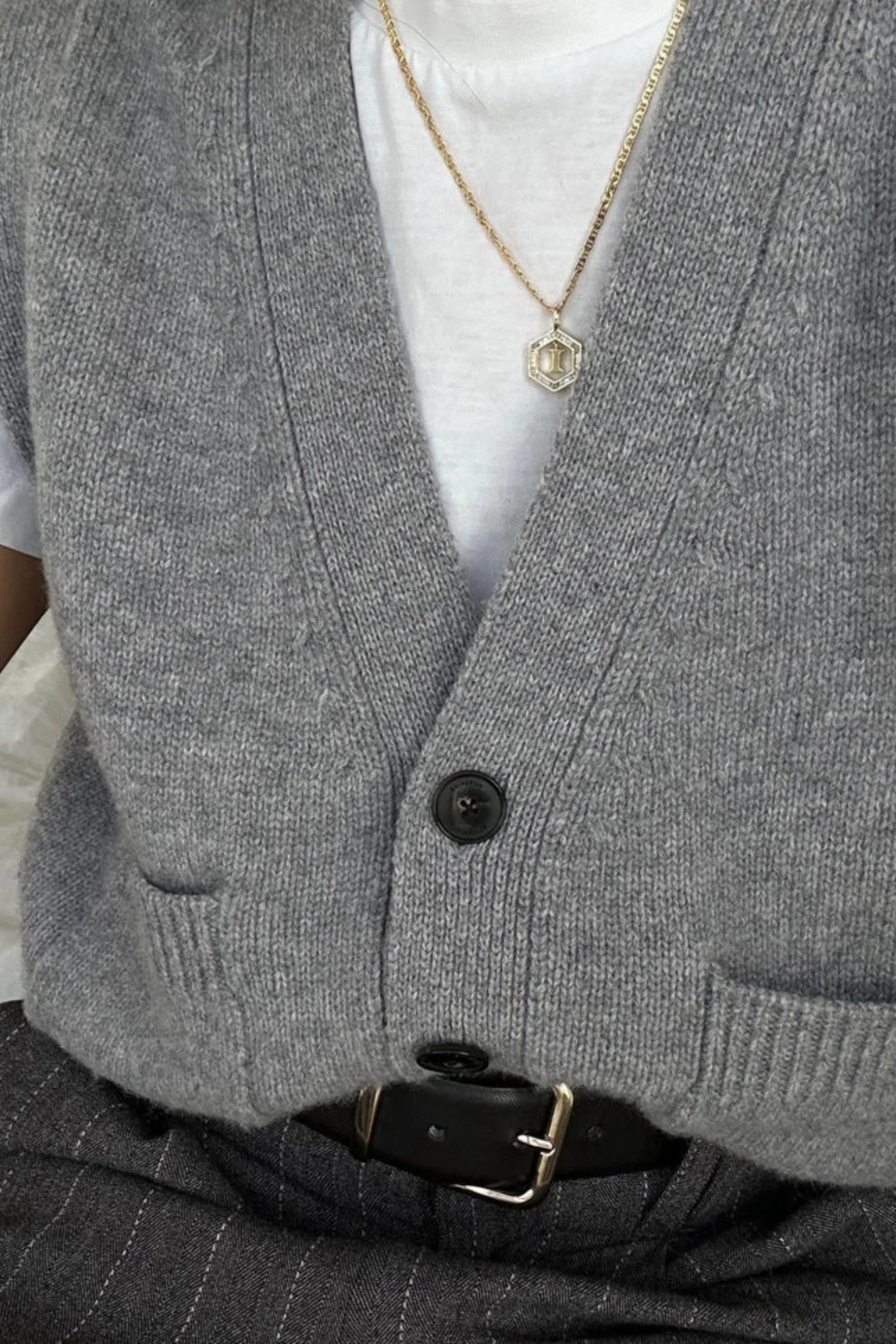 Floating Letter Necklace - Gold - Image 6