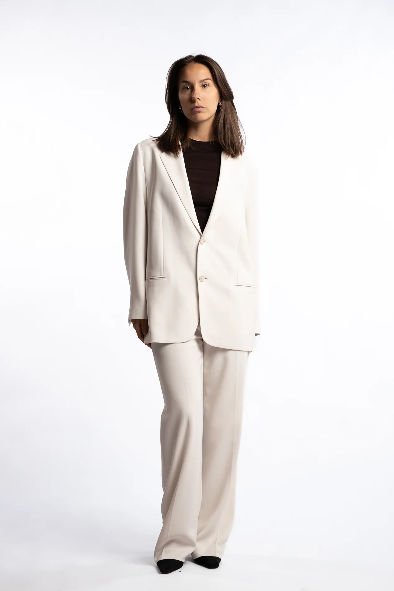 Relaxed Blazer- Ivory - Image 6