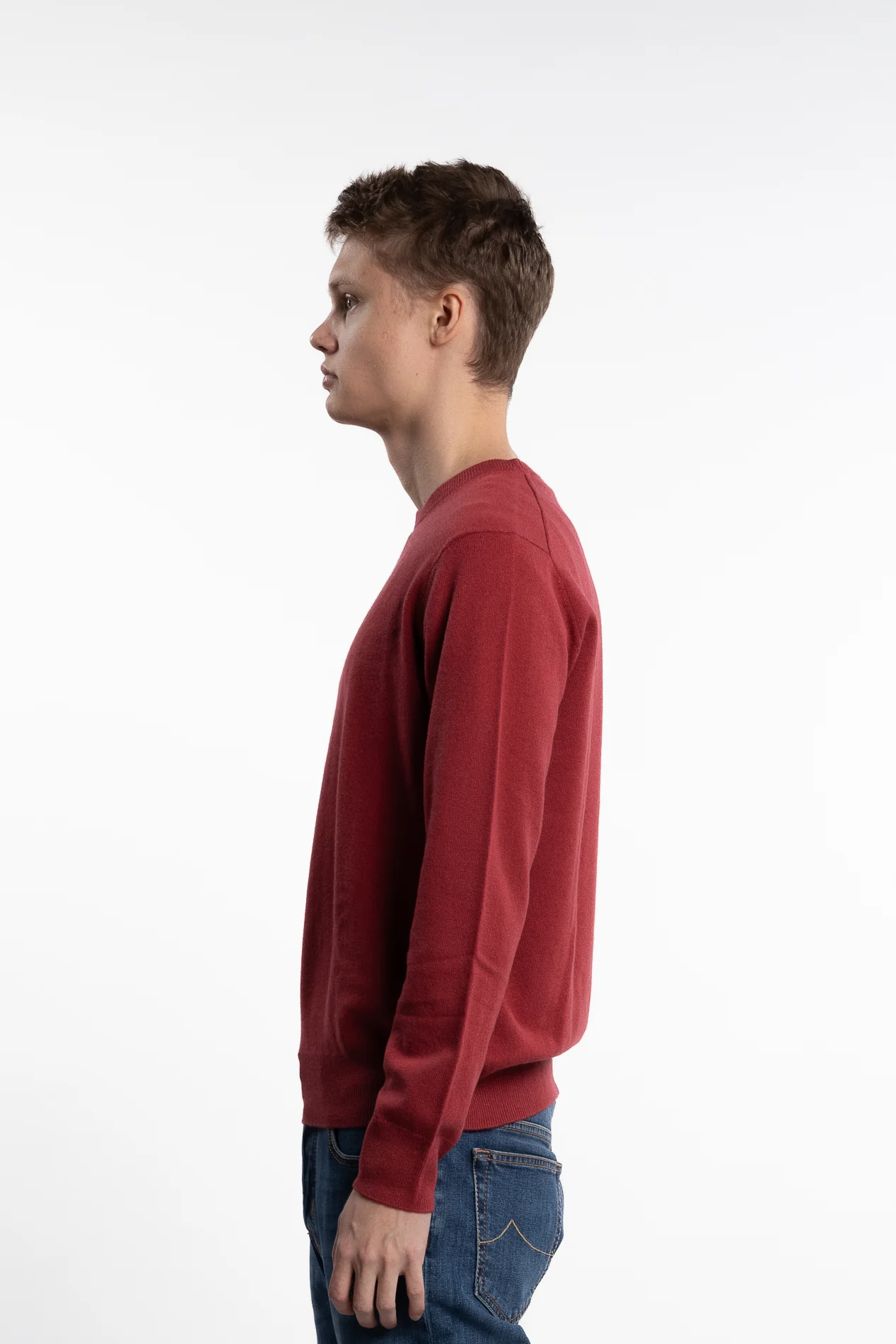 Knitted Cashmere Crewneck Melograno - Image 2
