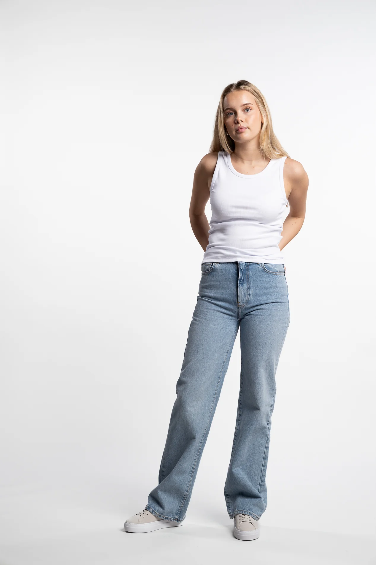 Pia Rib Singlet- White - Image 5