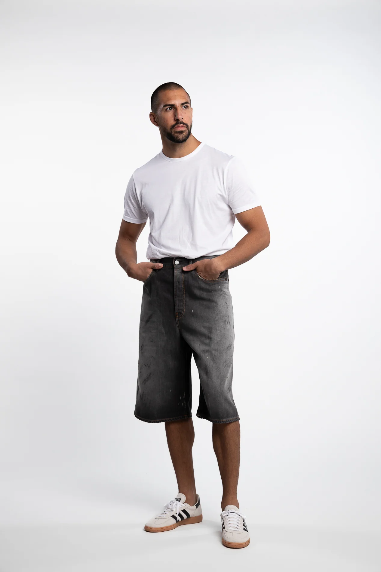 Denim Shorts - Loose Fit Black - Image 5