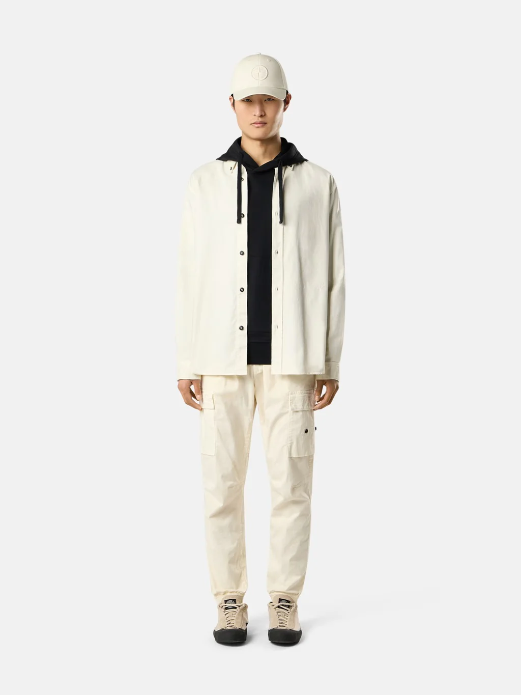 6100062 Garment Dyed Hooded Sweatshirt Black - Image 2