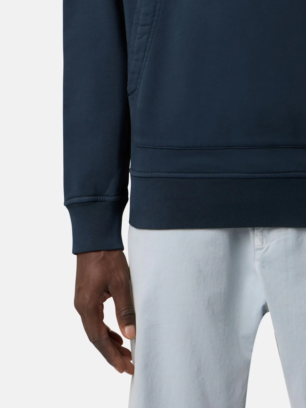 6100062 Organic Cotton Fleece Navy Blue - Image 5