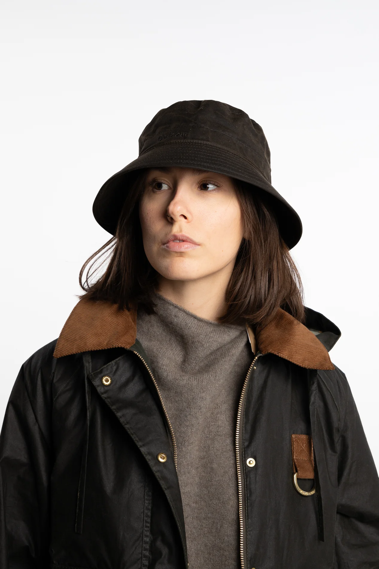 Wax Bucket Hat- Olive - Image 3