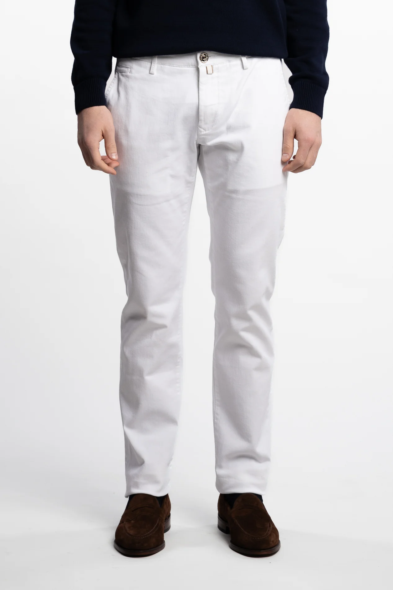 Bobby Slim Fit Stretch Cotton Bull Chinos Wood - Image 2