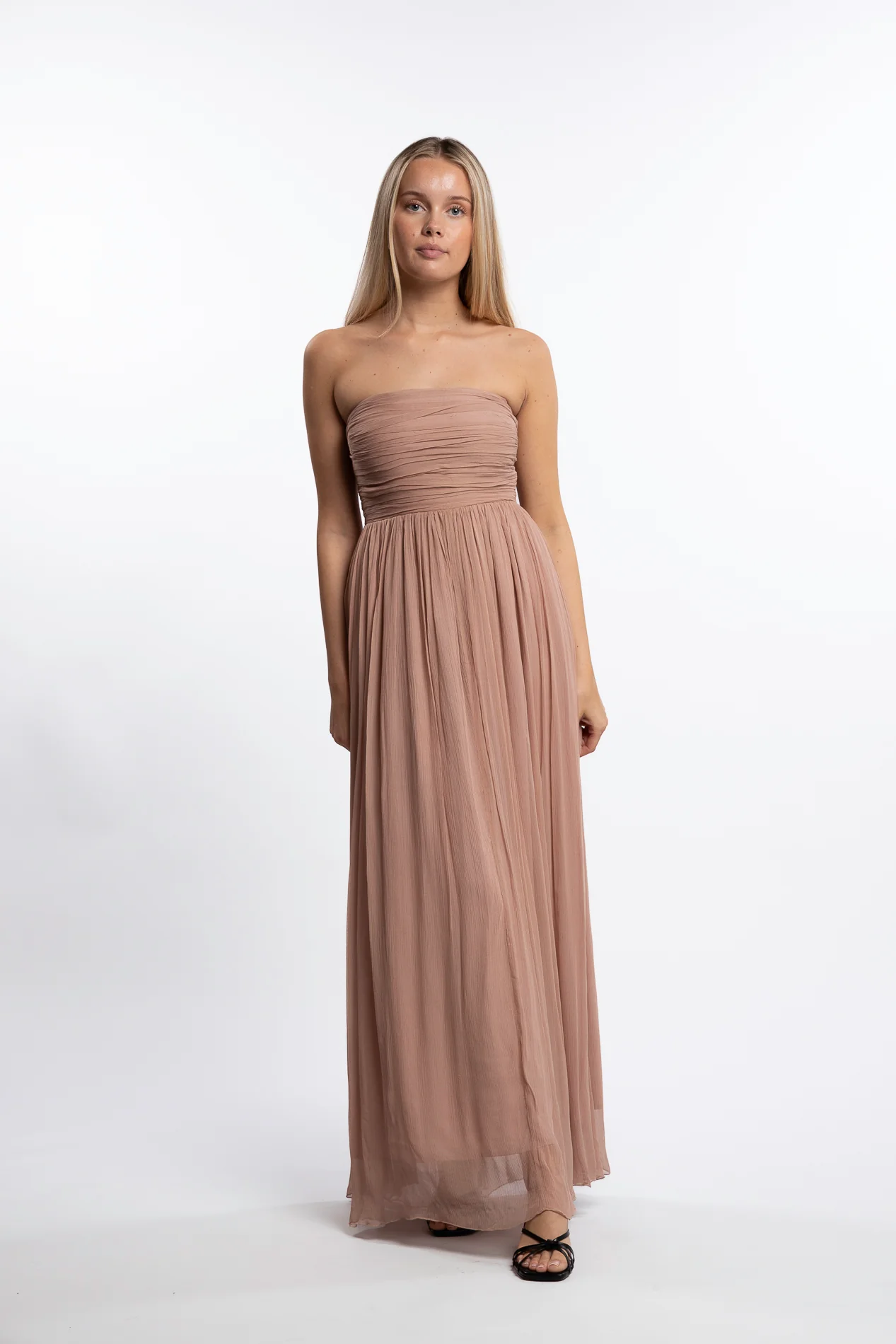Amalfi Dress- Warm Taupe - Image 4