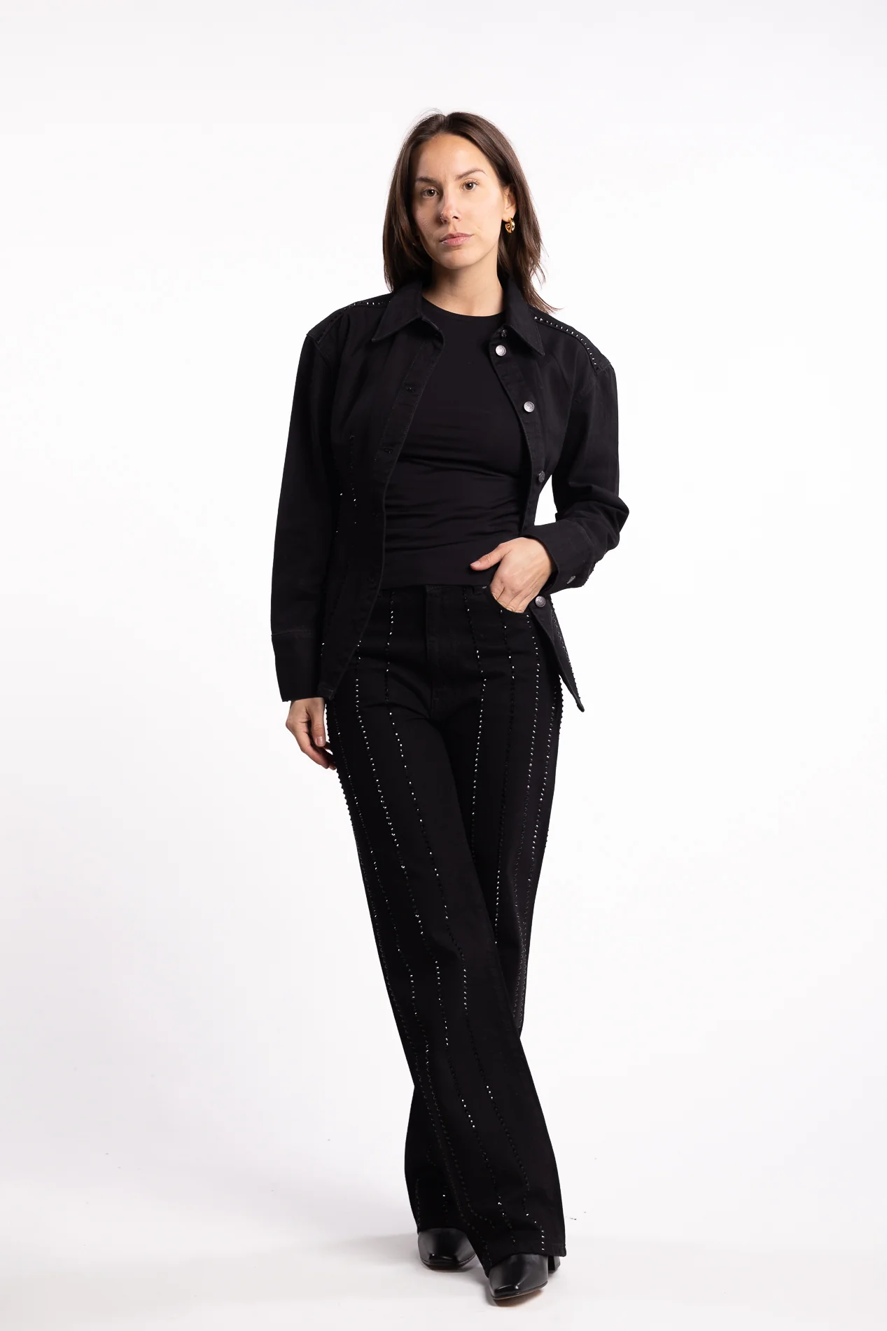 Luca Embellished - Black - Image 4