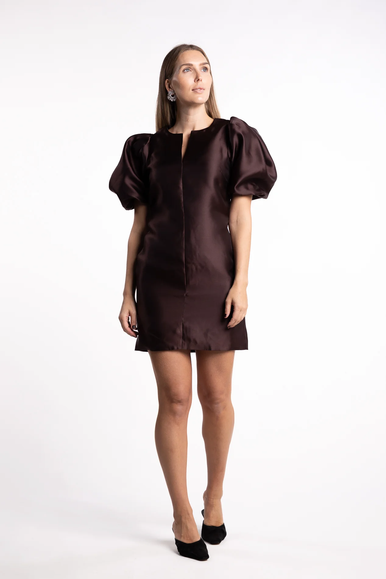 Rosie Dress - Dark Brown - Image 4