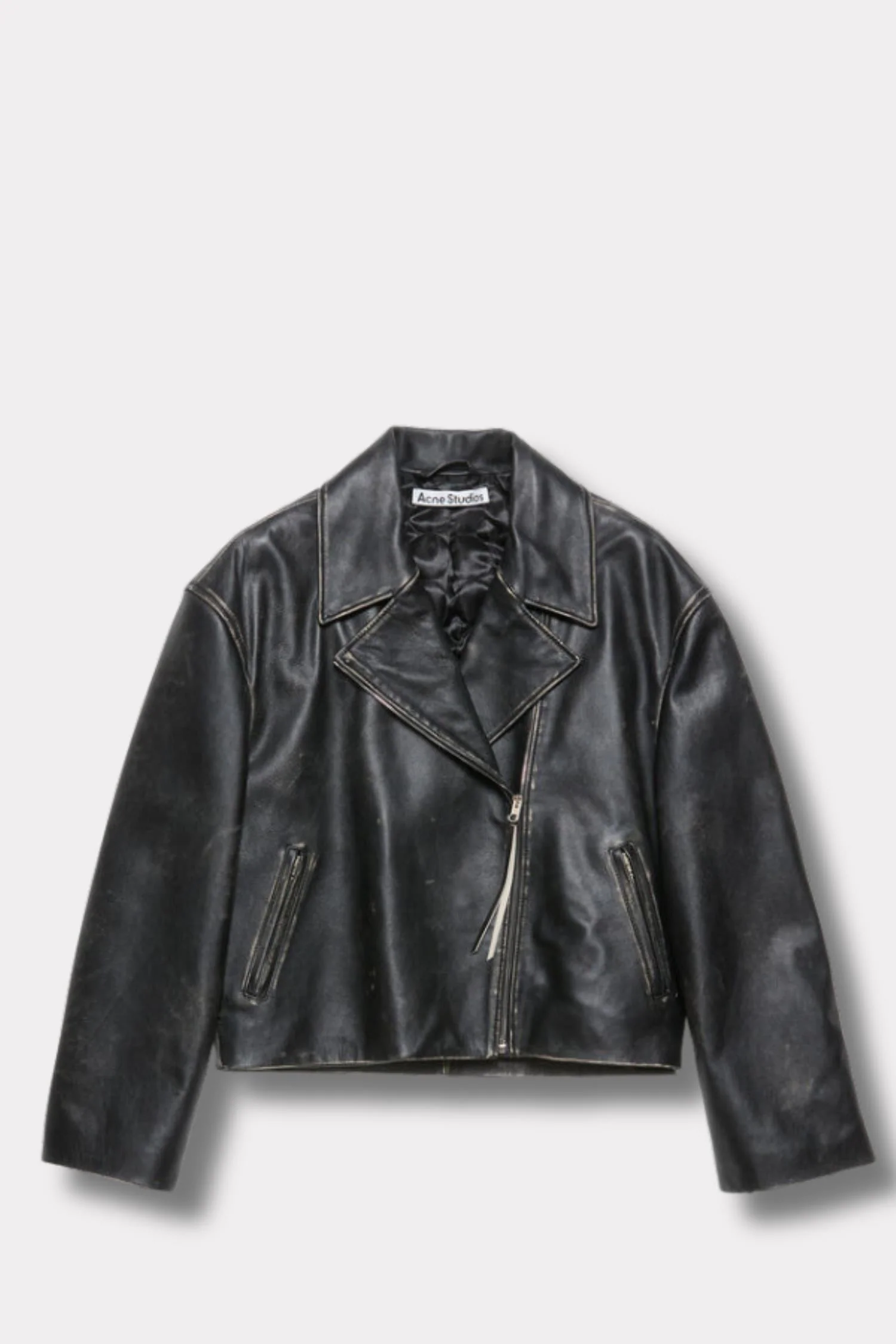 Leather Jacket- Black - Image 6
