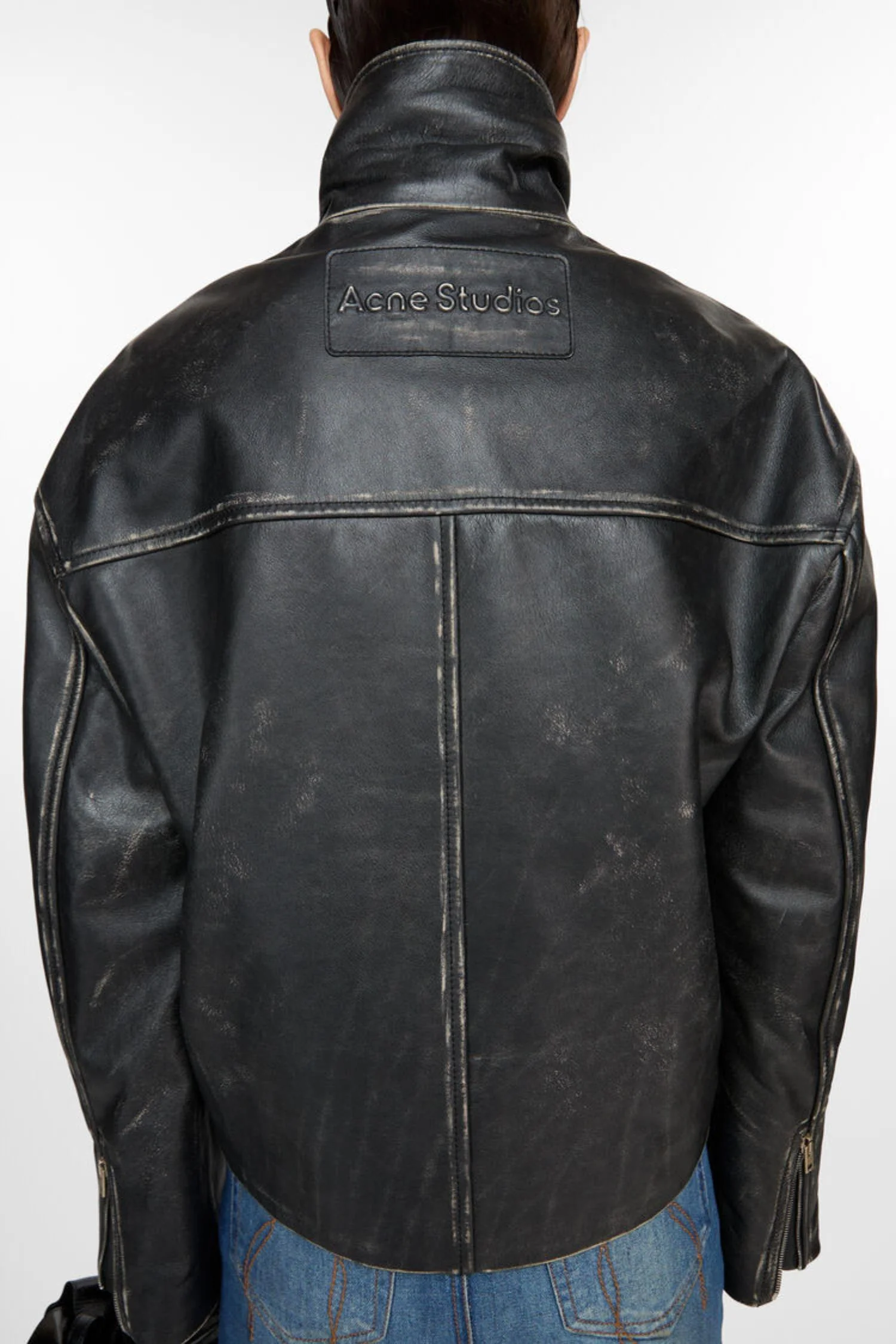 Leather Jacket- Black - Image 8