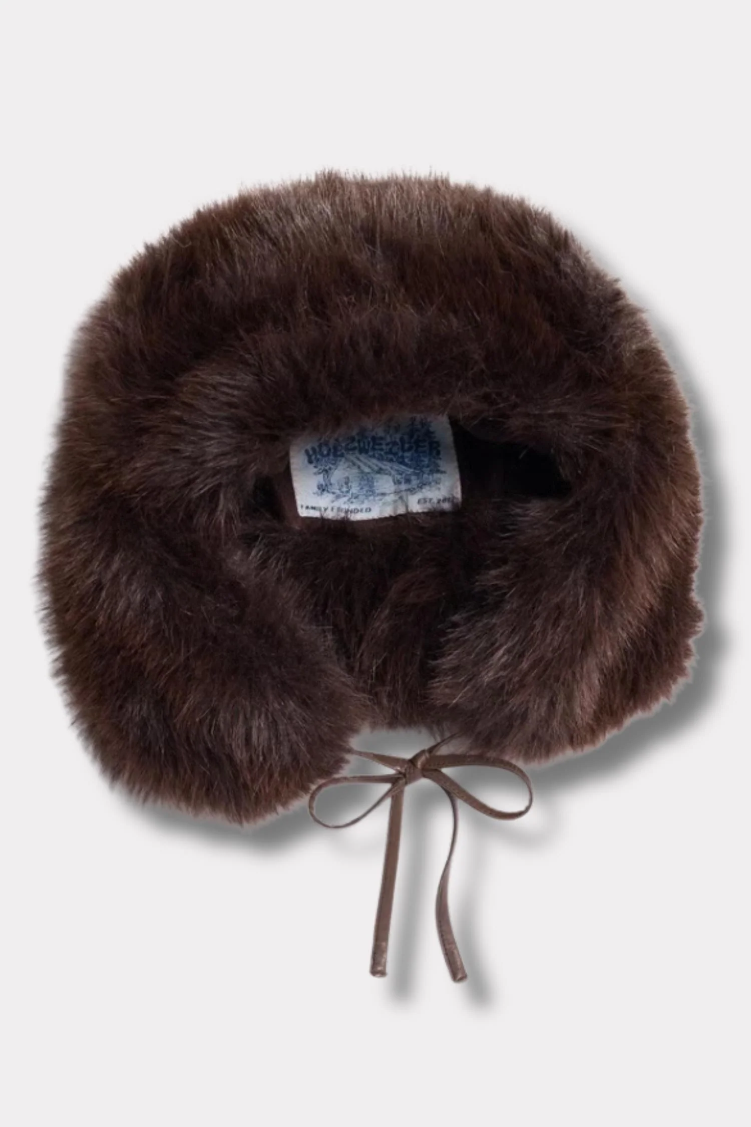 Furry Trapper Hat - Dk. Brown - Image 3