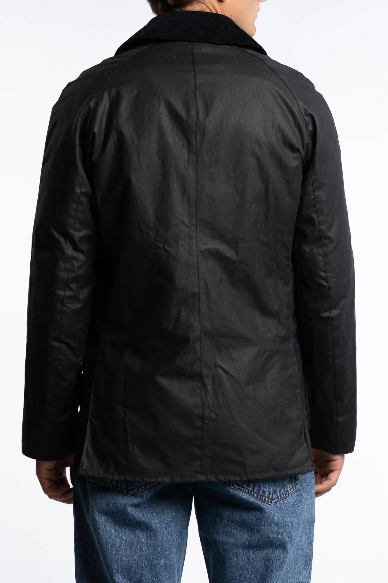 Ashby Wax Jacket Navy - Image 3