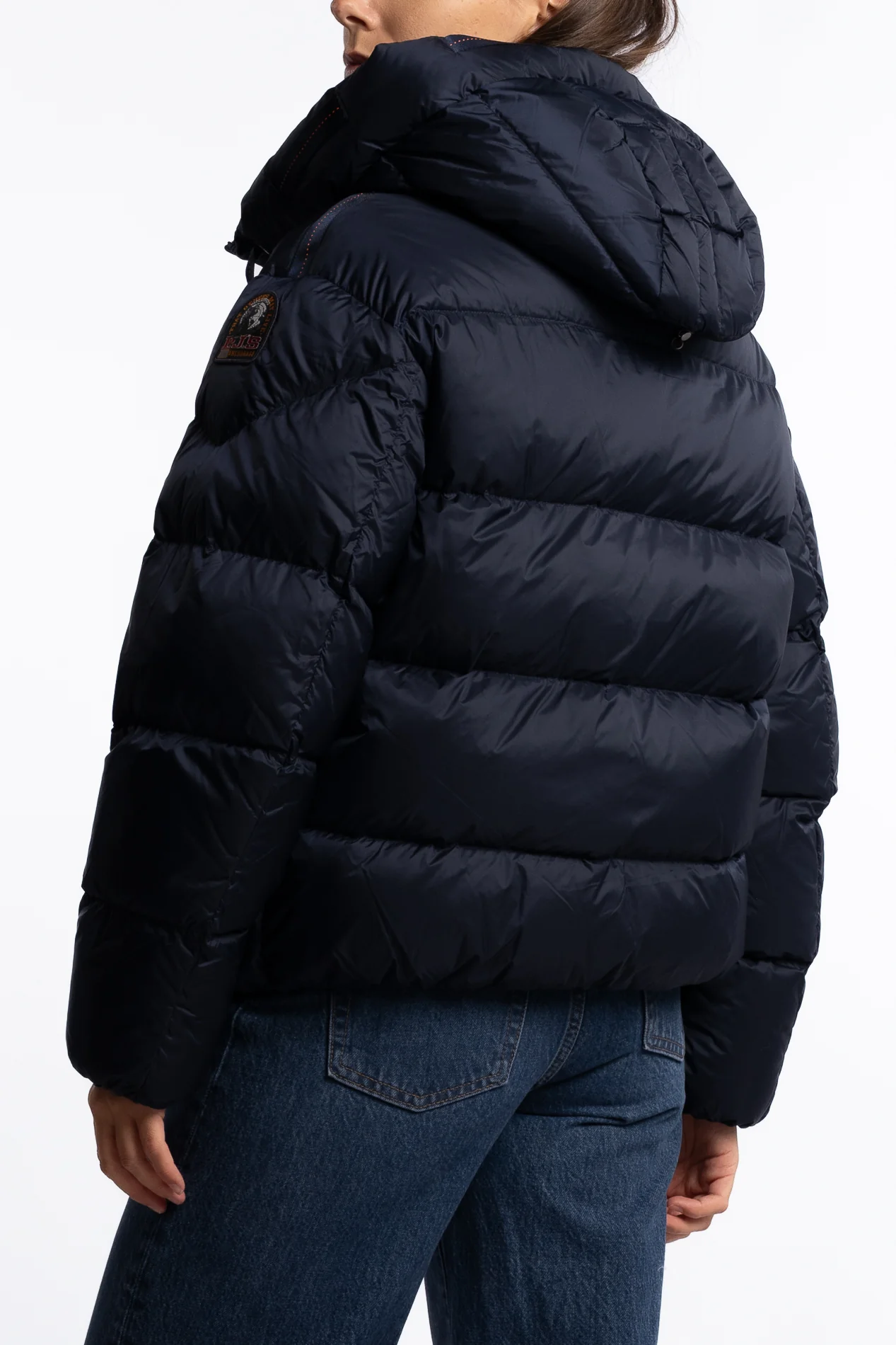 Tilly Hooded Down Jacket - Blue Navy - Image 2