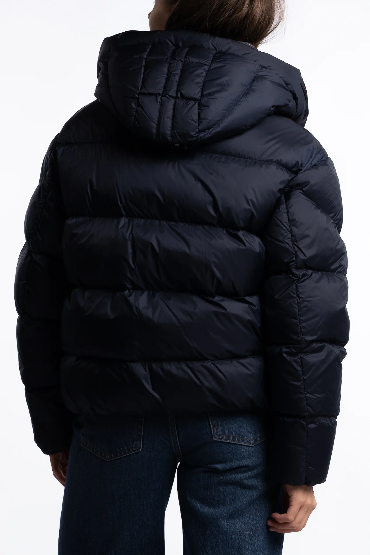 Tilly Hooded Down Jacket - Blue Navy - Image 3