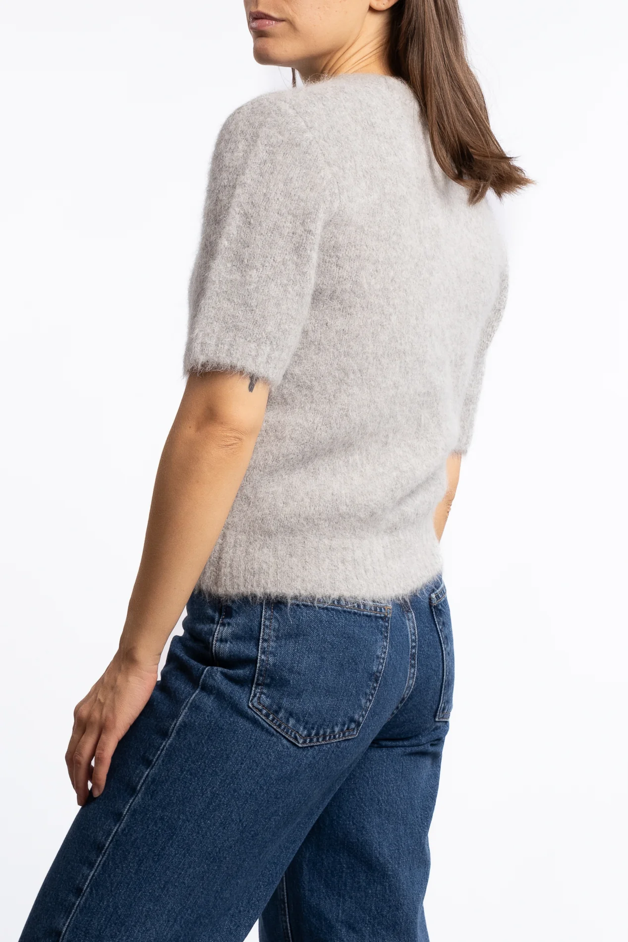 Sajeanne Top 15425 - Light Grey Mel. - Image 2