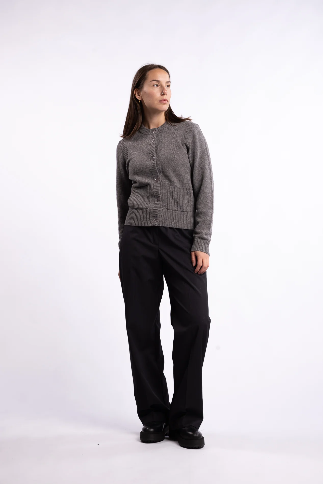 Satovi Trousers 15449 - Black Mel. - Image 5