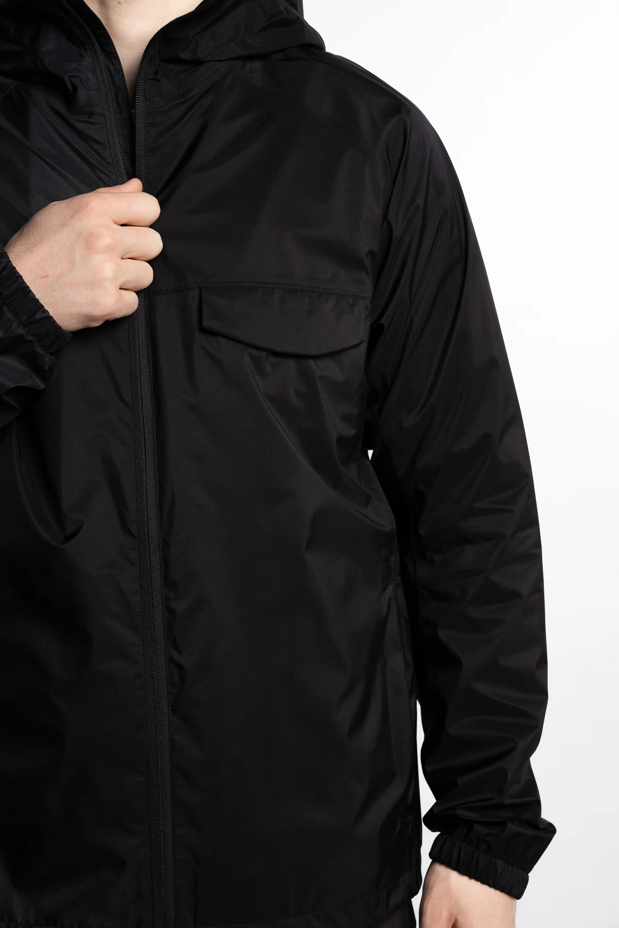 3L Translucent Ripstop Laminar Jacket Black - Image 3