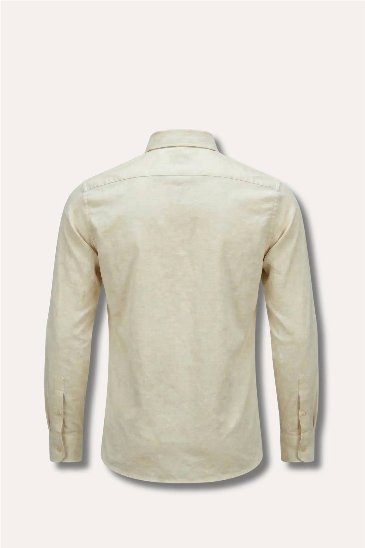 Linen Shirt Light Beige - Image 2