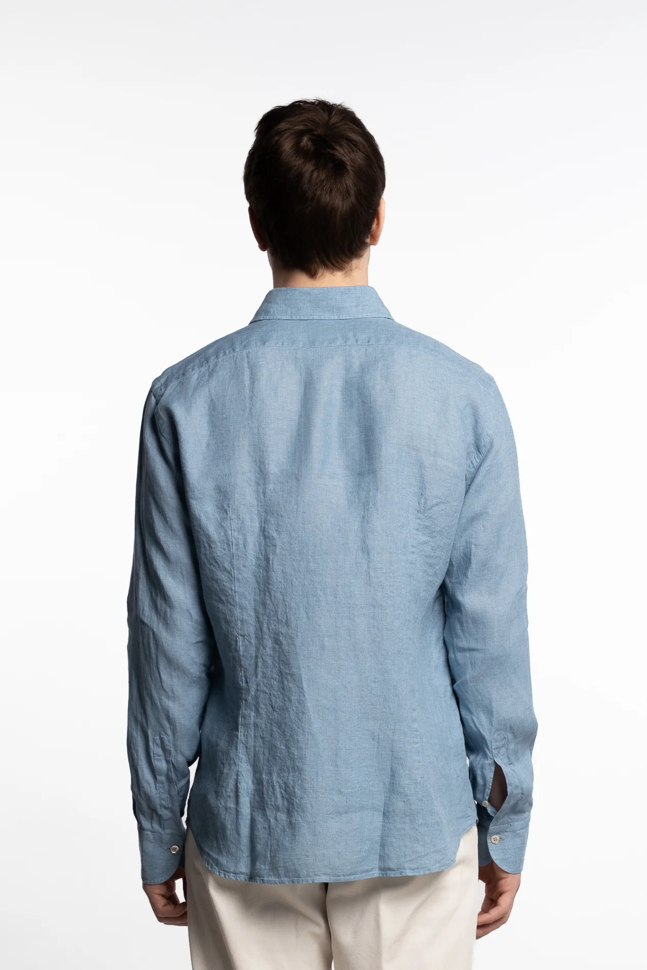 Linen Shirt Blue - Image 4