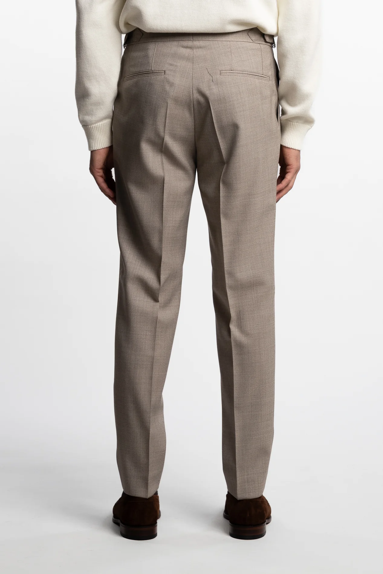 Prato Regular Fit Trousers Brown Desert - Image 5