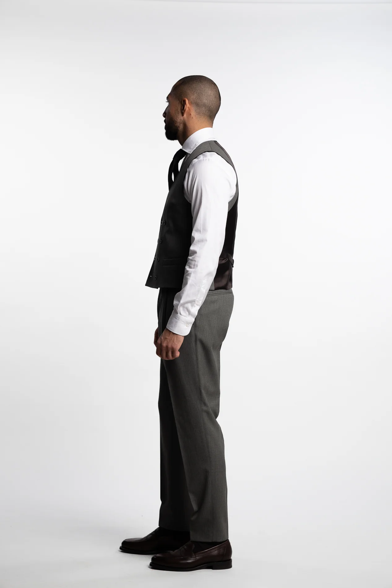 Veneto Slim Fit Wool Vest Mint Green - Image 2