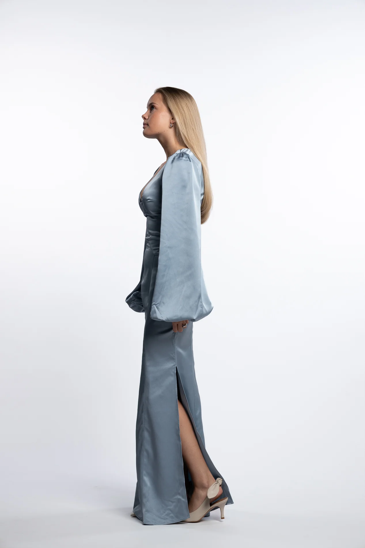 Andora Maxi Dress- Light Blue - Image 3