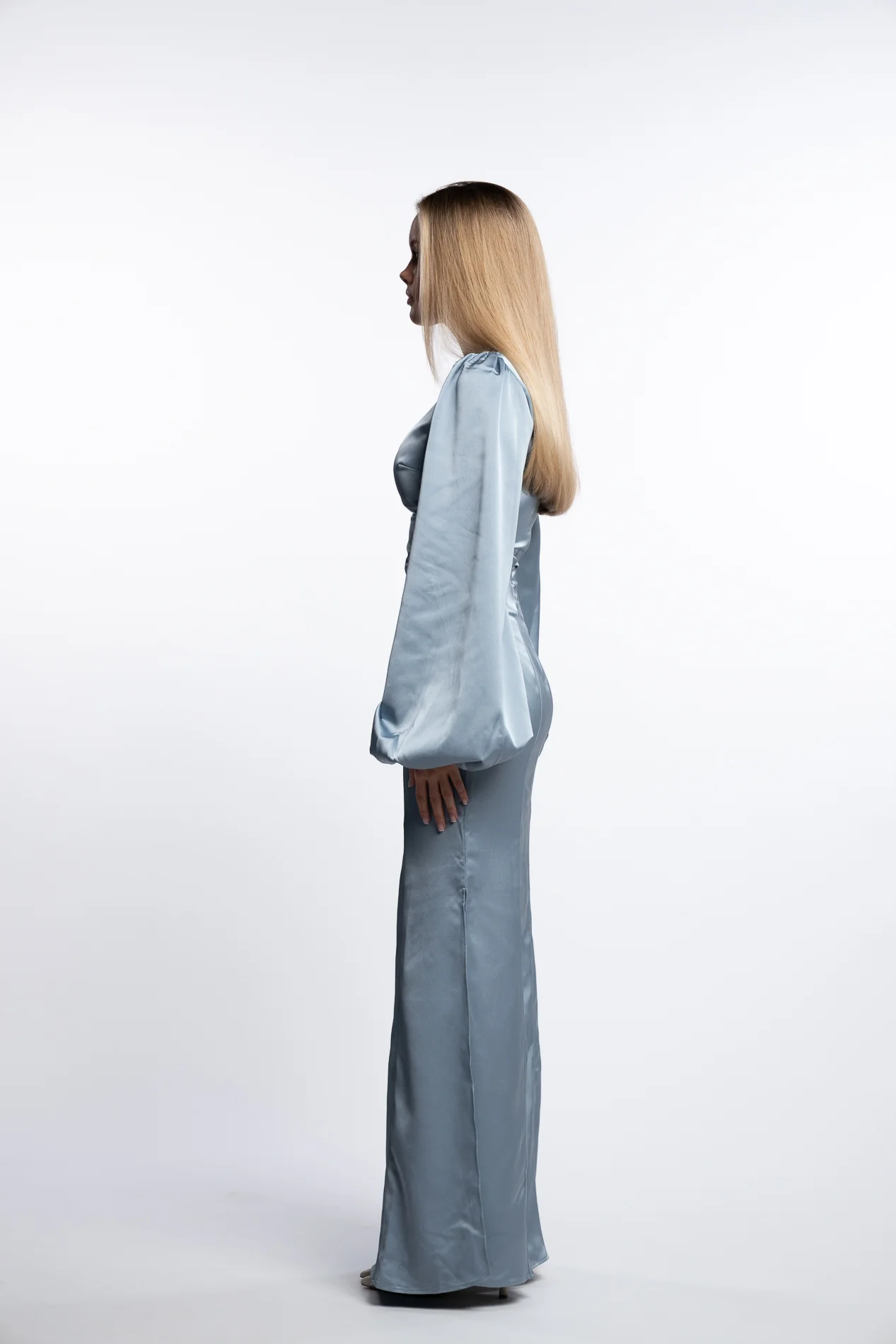 Andora Maxi Dress- Light Blue - Image 6