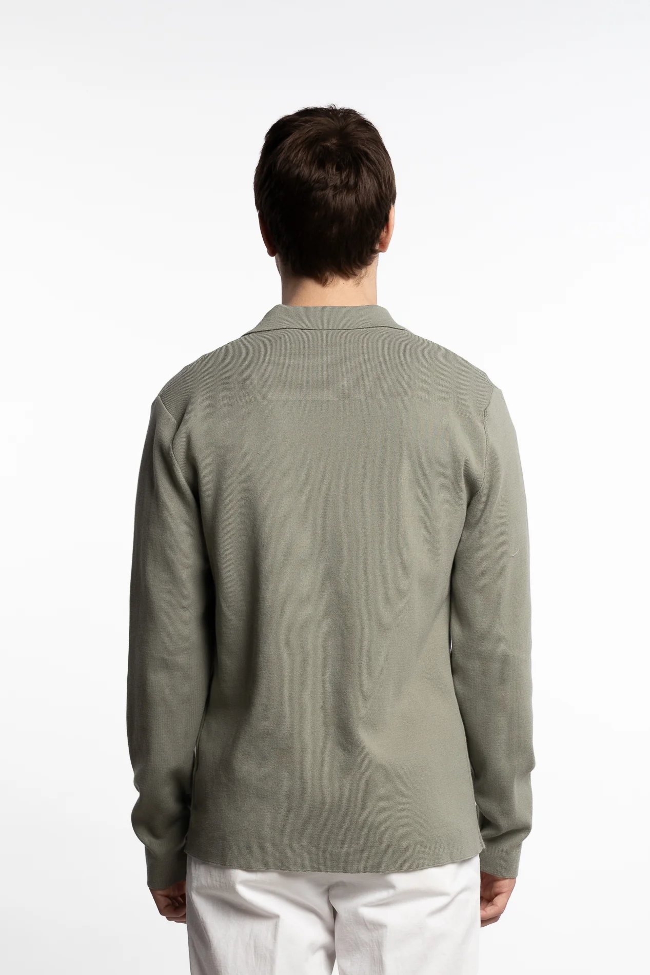 Cotton Overshirt Green - Image 4