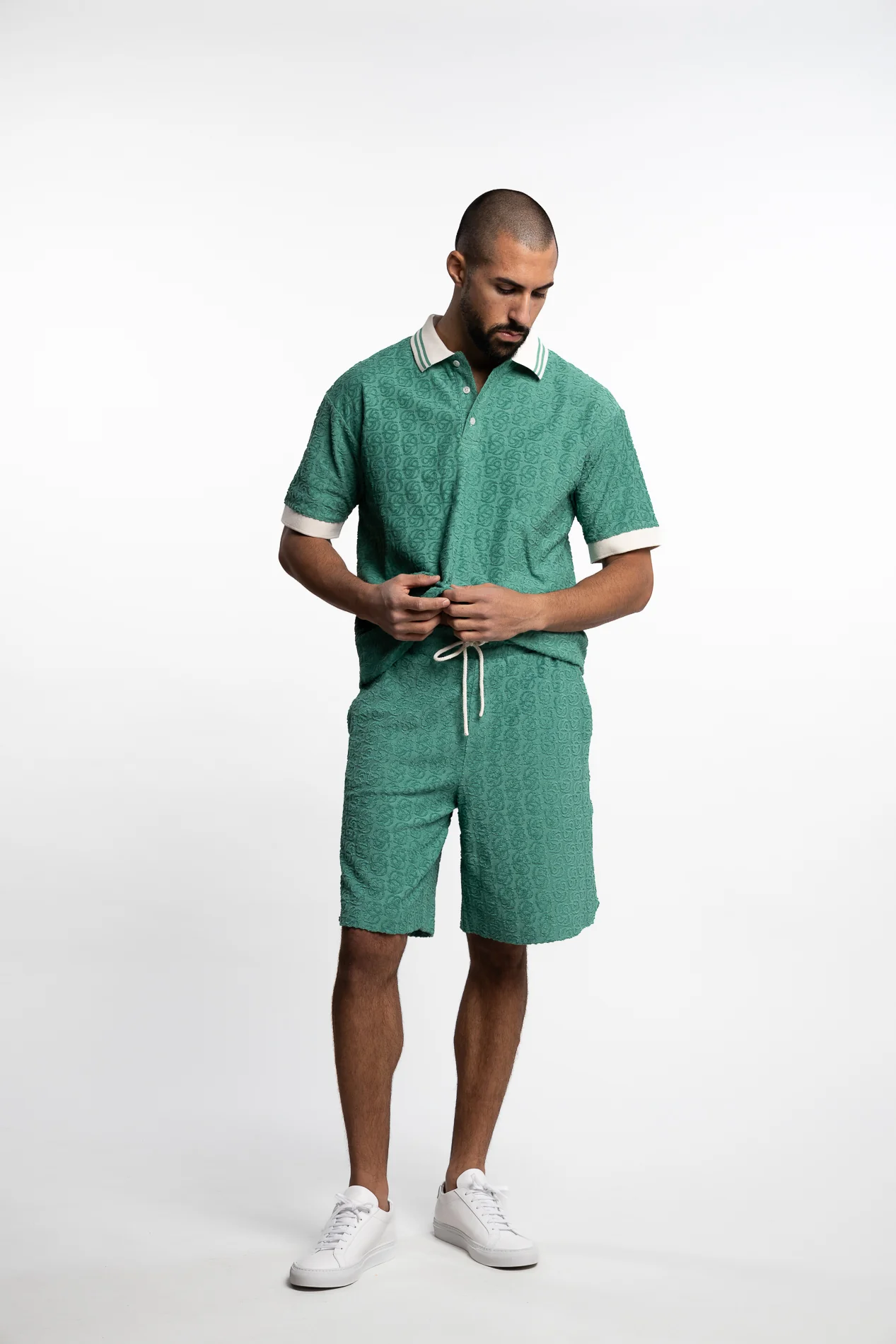 Le Short Monogramme Emeraude - Image 5