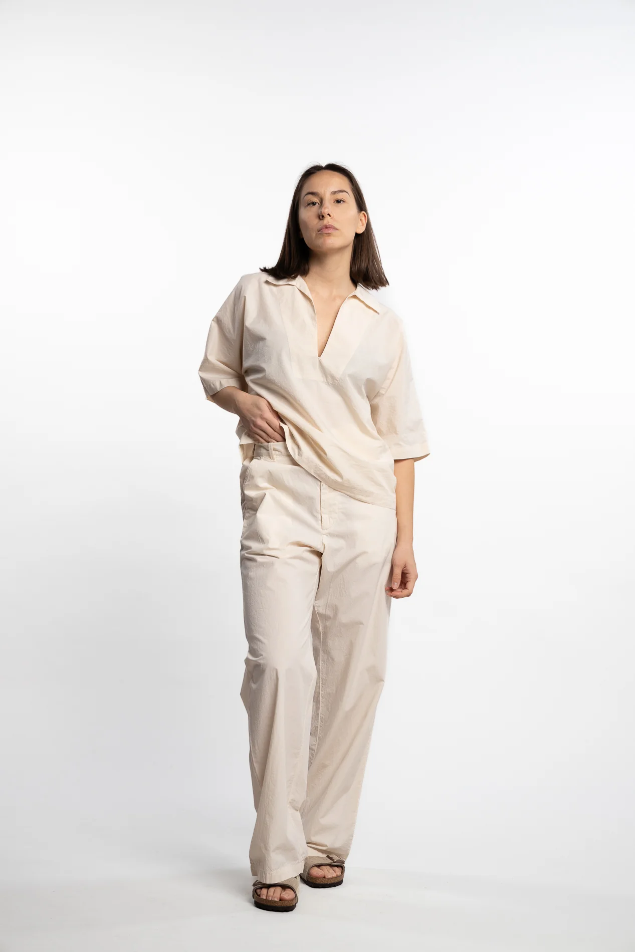 Trousers Ida- Ecru - Image 5