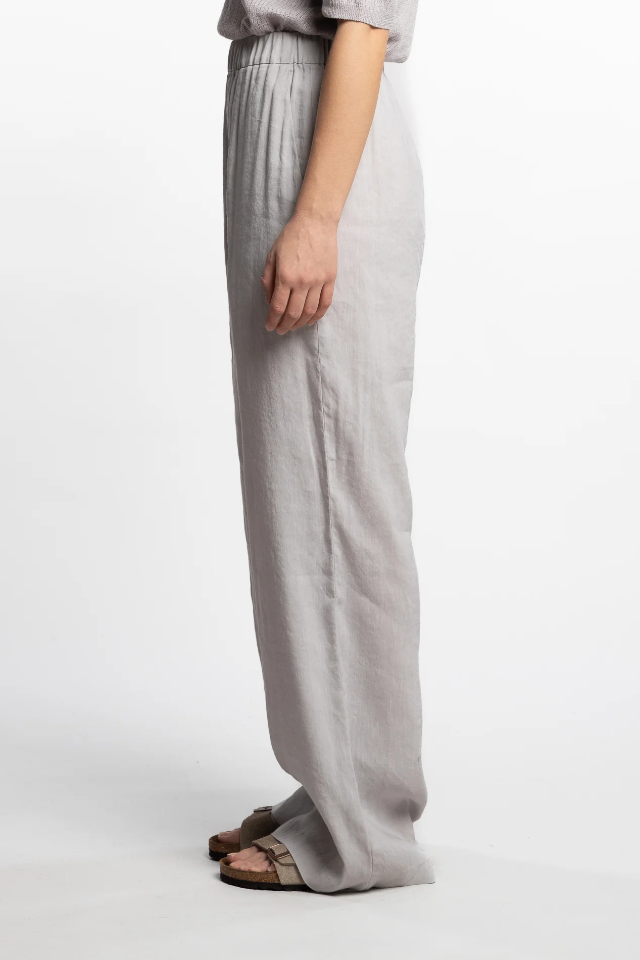 Trousers Mariano Leize- Argento - Image 3