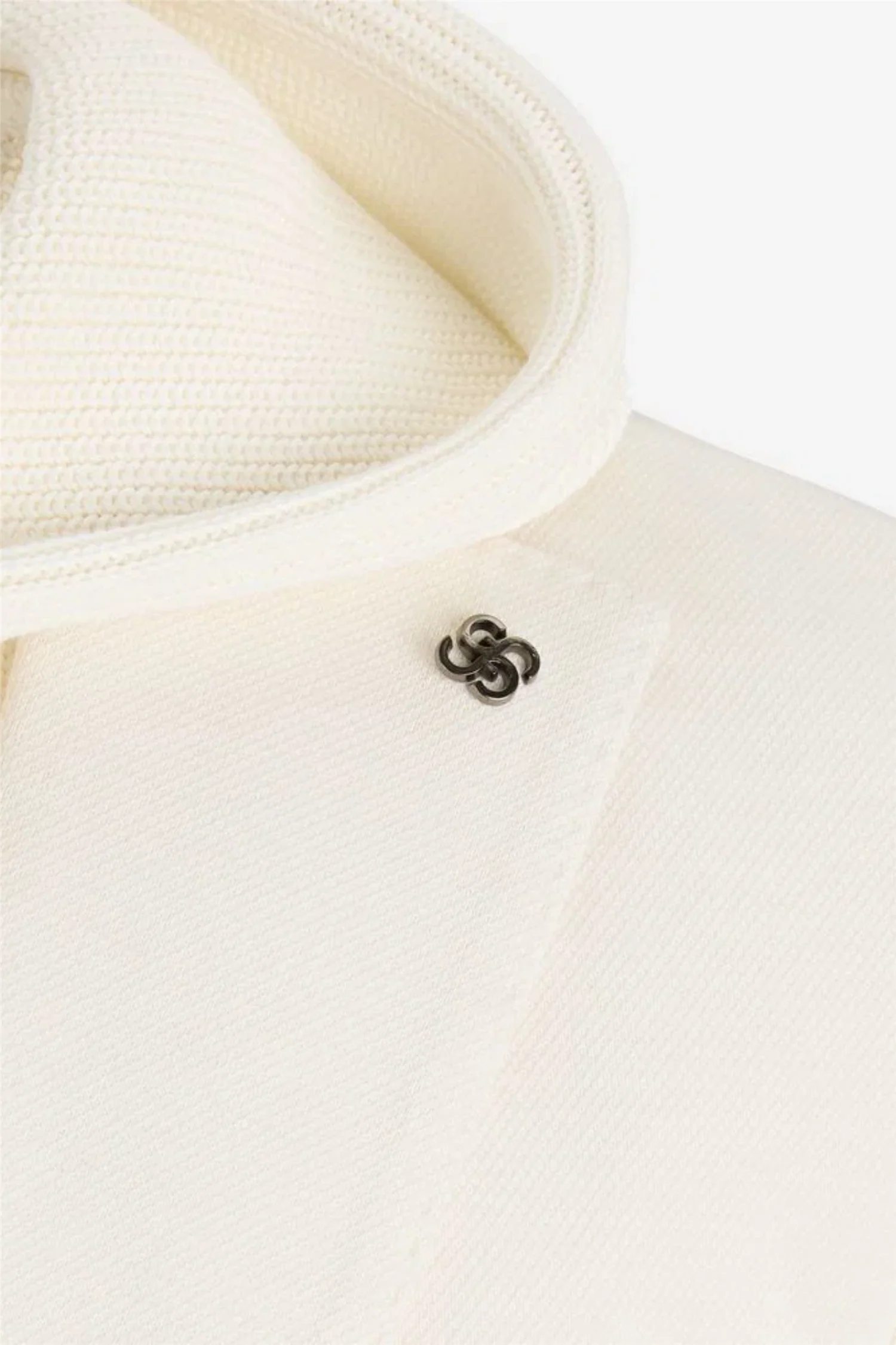 Blazer Cotton Rib With Hood Cream - Image 3