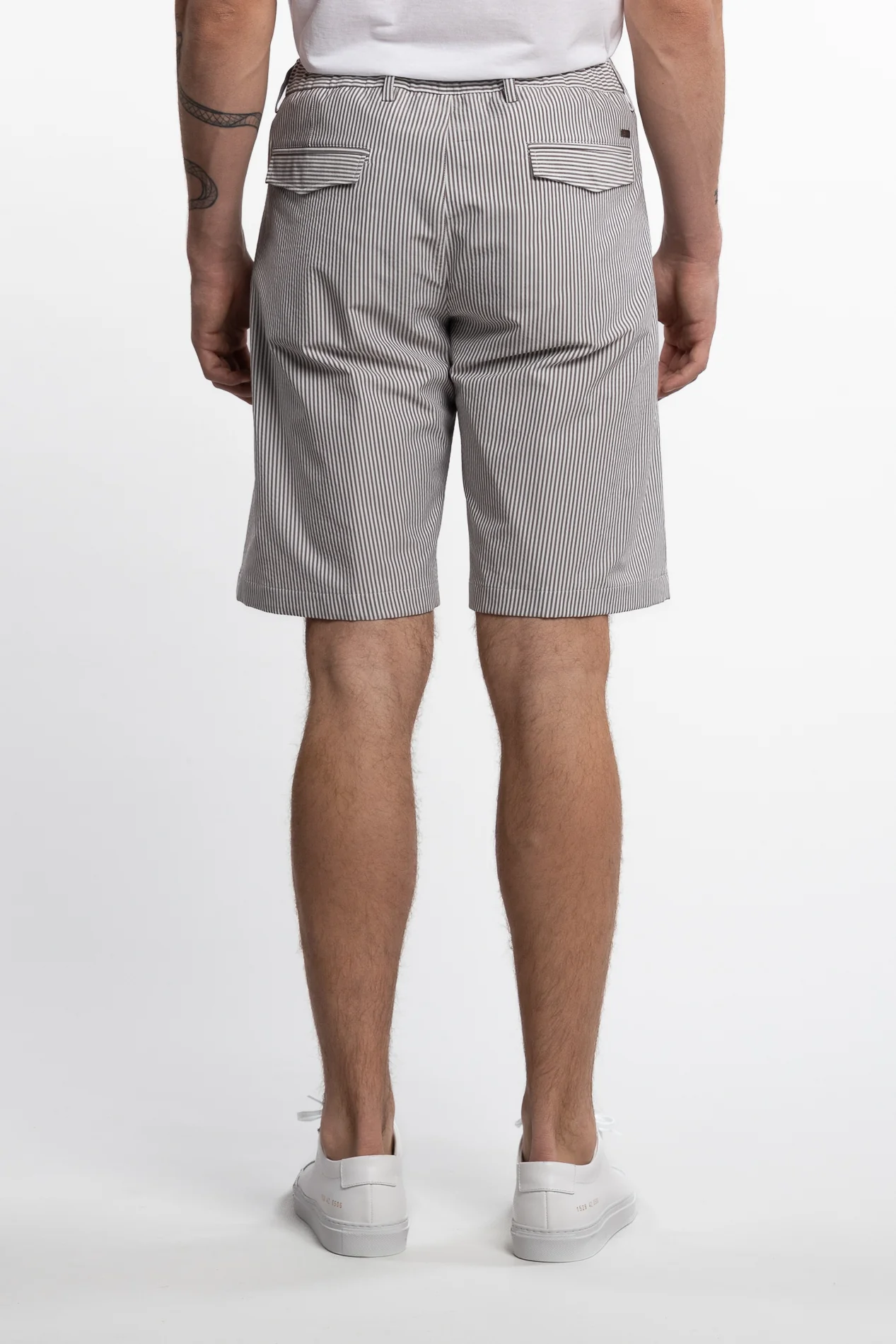 Bermuda Pleated Shorts Stripes - Image 4