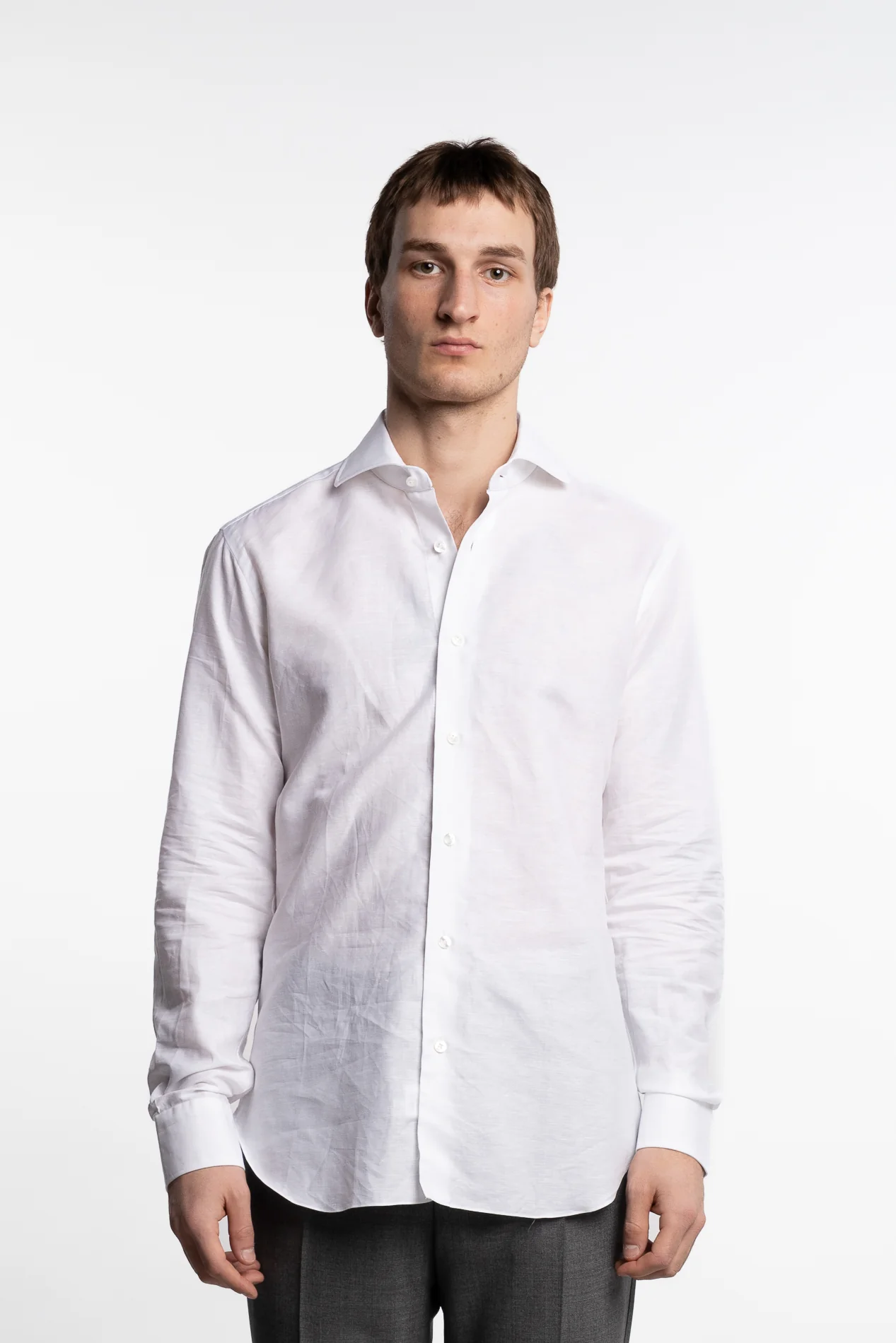 Culto Cotton/Linen Shirt White - Image 2
