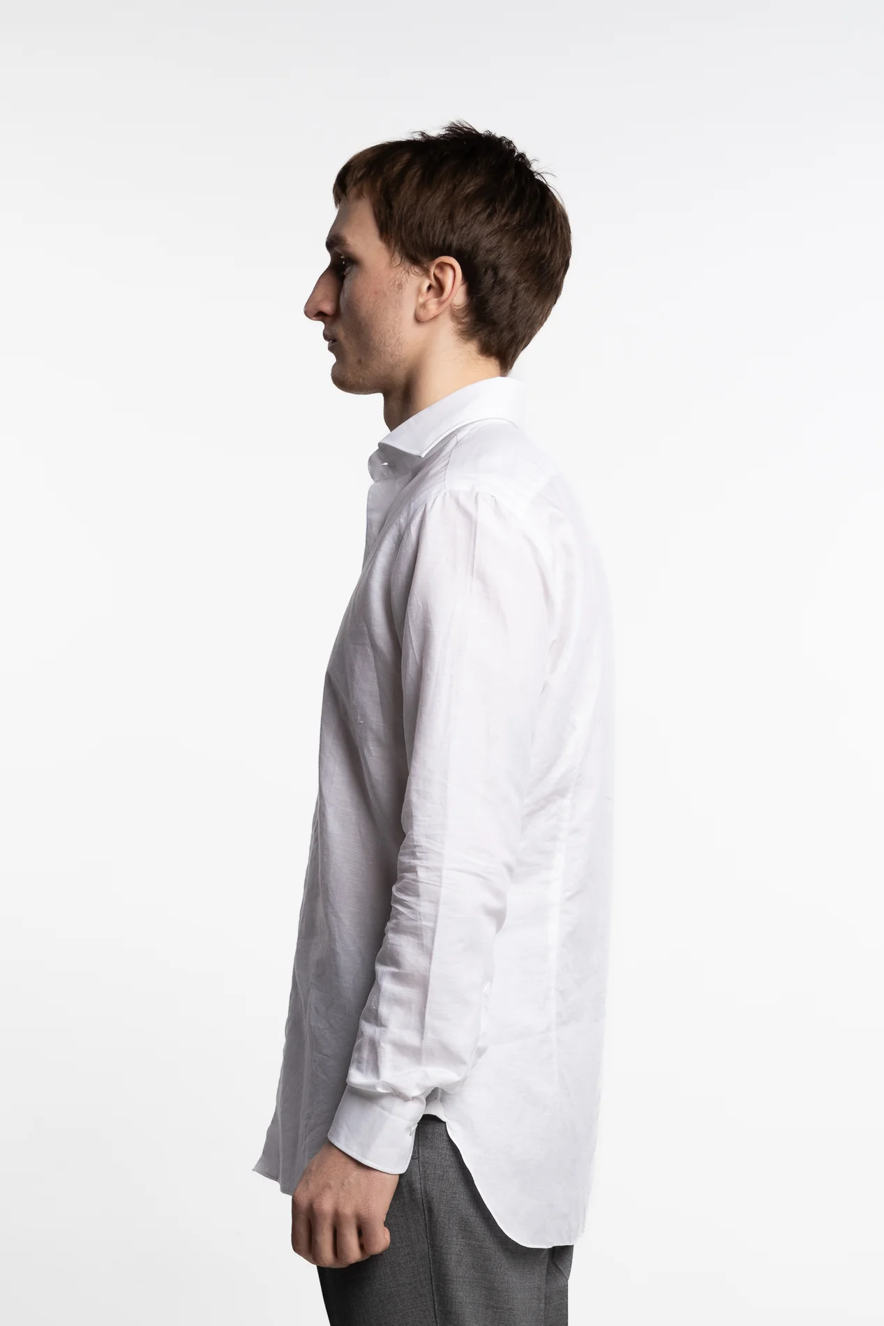 Culto Cotton/Linen Shirt White - Image 3
