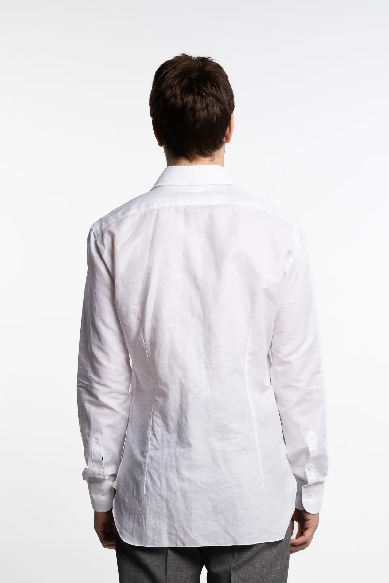 Culto Cotton/Linen Shirt White - Image 4