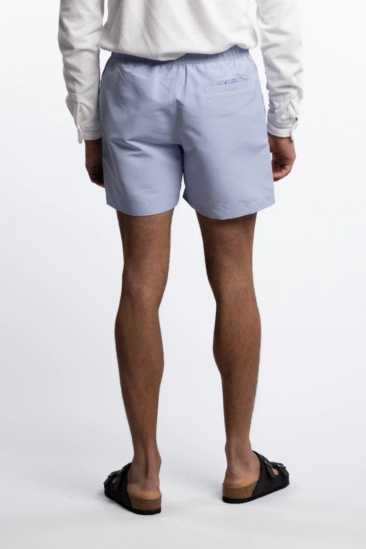 Medium Drawstring Swim Shorts Dusty Cornflower - Image 3