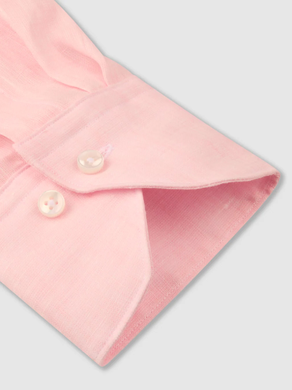 Slimline 1899 Linen Shirt Light Pink - Image 3