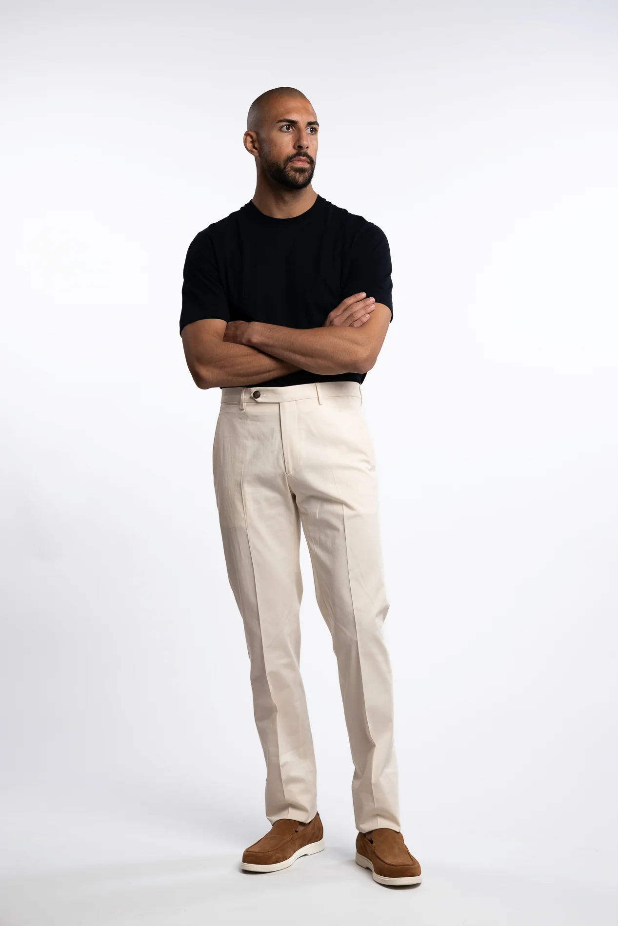 Vulcano Cotton Chinos Ecru - Image 4