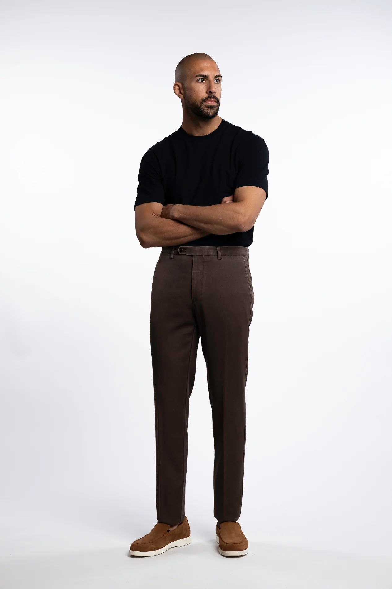 Vulcano Wool Dyed Chinos Brown - Image 5