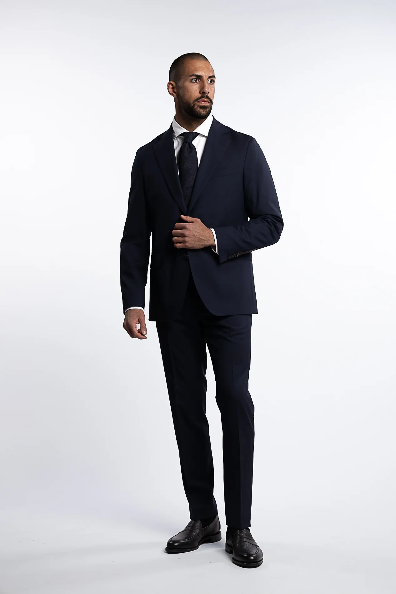 Fogerty Regular Fit Wool Blazer Navy - Image 4