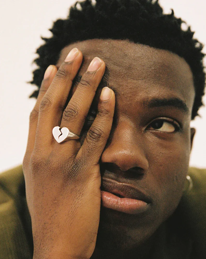 Broken Heart Ring Silver - Image 2
